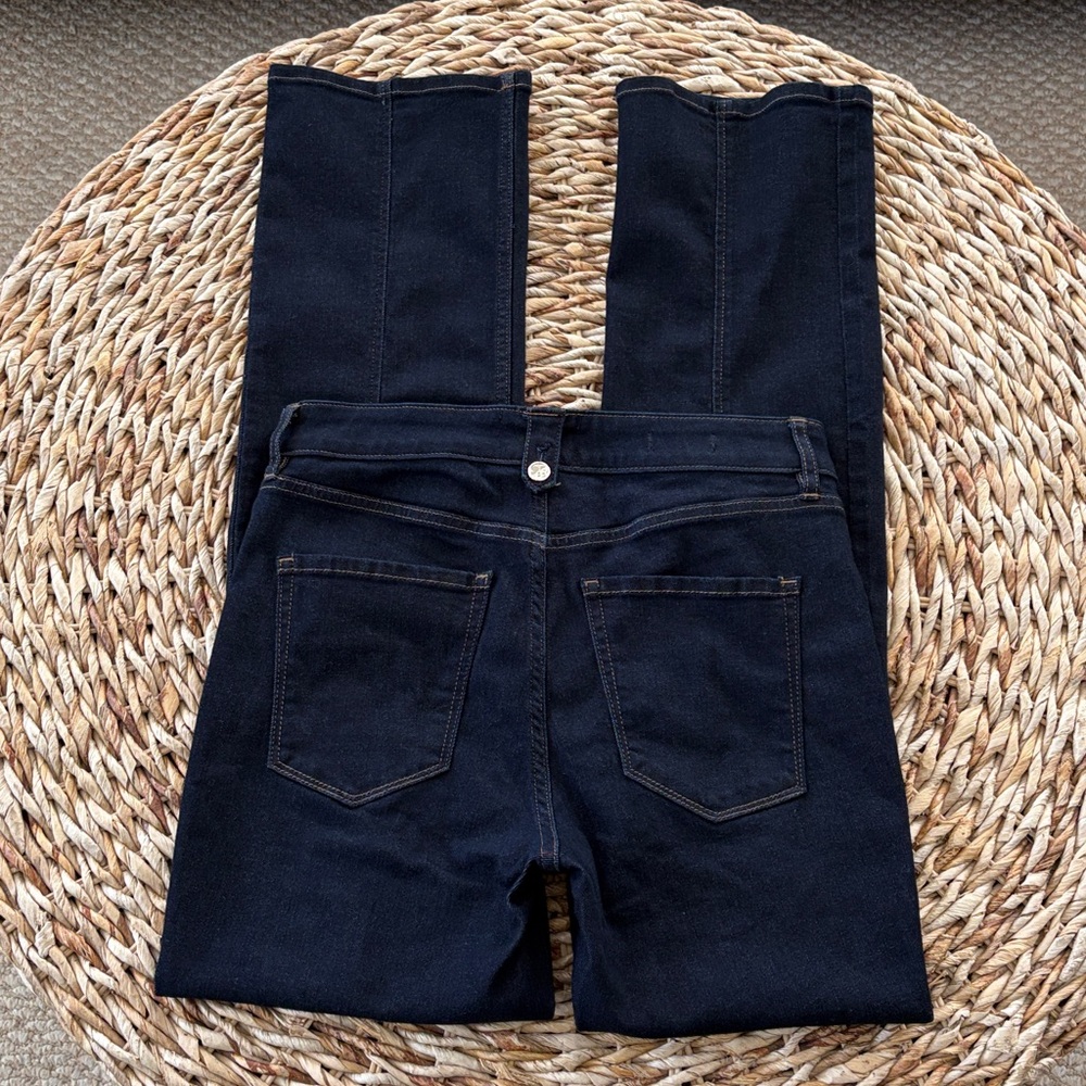 WHBM High Rise Tab Waist Bootcut Jean - Picture 8 of 16